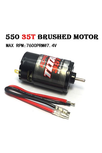 Choice 550 Motor 35t Ysido 550 Brushed Motor Waterproof 12t 21t 29t 35t For 1:10 Rc Crawler Axial Scx10 Axi