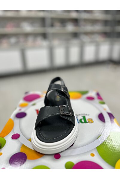 WORLD KİDS صنادل بناتي من الجلد الطبيعي ونعل لتقويم العظام