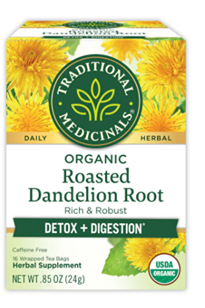 TRADITIONAL MEDICINALS شاي جذر الهندباء المحمص العضوي 16