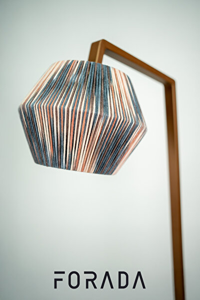 Forada Home & Style Dekoratif İpli Metal Ayaklı Lambader