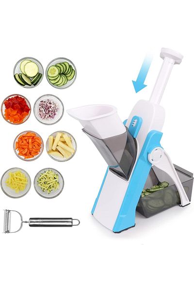 Generic Mandoline Slicer for Kitchen, Vegetable Slicer Cutter Multifunctional Safe Food Chopper With Thickn