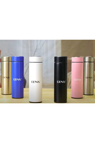 Generic DENX Water Bottle 500ml Smart Vacuum Bottle with LED Display and Thermal Insulation DX1703