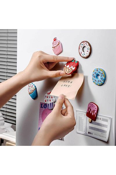Generic Oasisgalore Refrigerator Magnet, 8 Pieces Refrigerator Magnets, Silicone 3D Magnets Kids, Magnets K