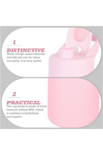 Generic Bolivia's Spray Water Bottle Kids, 650ml Leakproof Bpa Free Misting Water Bottle, Sport Water Bottl