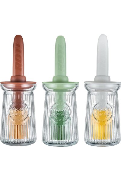 Arabest مجموعة فرش دهن المعجنات المصنوعة من السيليكون، 3 قطع، للخبز والمطبخ و...