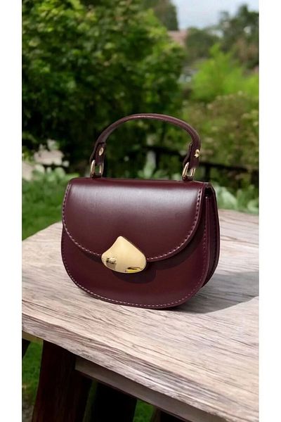 Gloria Touche Bordo Model Women's Hand Shoulder and Cross Bag