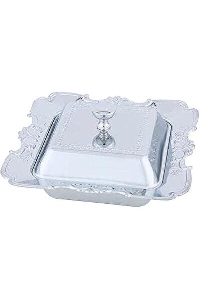 Generic Al Saif Date Bowl with Lid - Color: Chrome, Size: Small, Number of Pi...