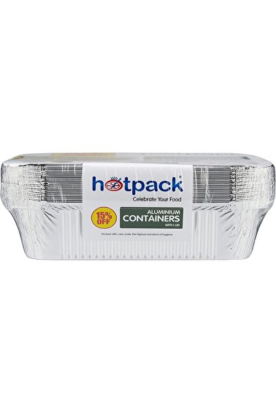 Hotpack Aluminium Container 1850ml with Lid 20 Pieces