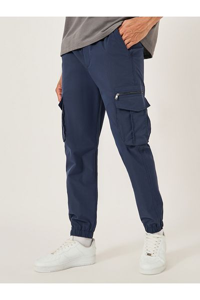 Fort Collins By Styli Mid Rise Regular Fit Joggers with Drawstring
