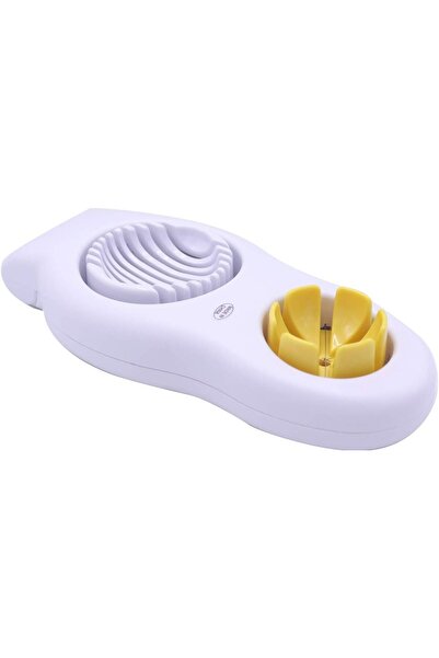 Generic قطاعة بيض يدوية بلاستيكية من بن شيهون أبو عمر - أبيض