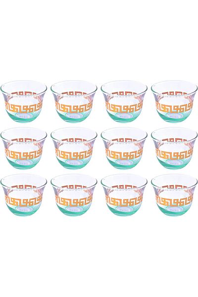 Generic I HOME Turkey Tea Glasses Cups Set of 12 for Party - (Arabic tea cups) 12PCS CAWA CUPS SET