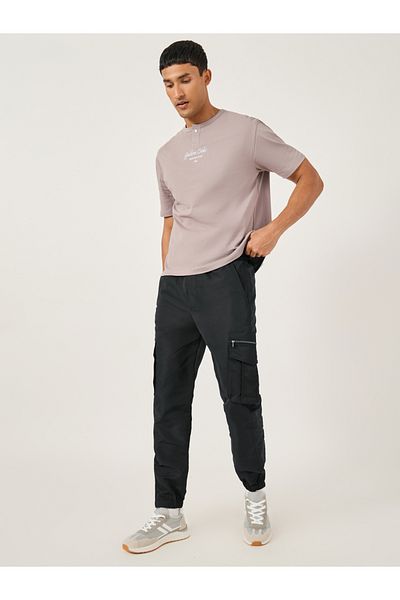 Fort Collins By Styli Mid Rise Regular Fit Joggers with Drawstring