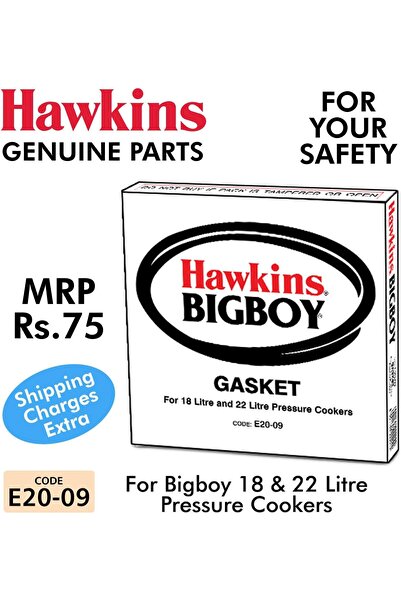 Hawkins Pressure Cooker Gasket Ring 18 Liters and Big Boy 22 Liters, Black (P...