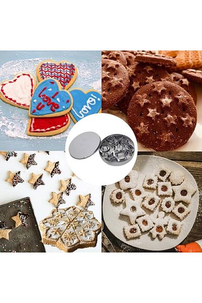 Generic SWIUKPHE 24 Mini Cookie Cutters Shapes Set, Biscuit Cutters Stainless Steel Metal Baking Molds, for