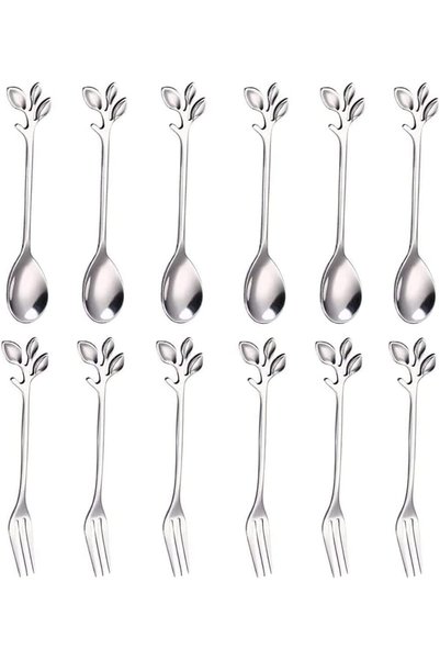 Generic Coffee Tea Spoon, 12 Pieces Stainless Steel Dessert Tea Sugar Spoons,...