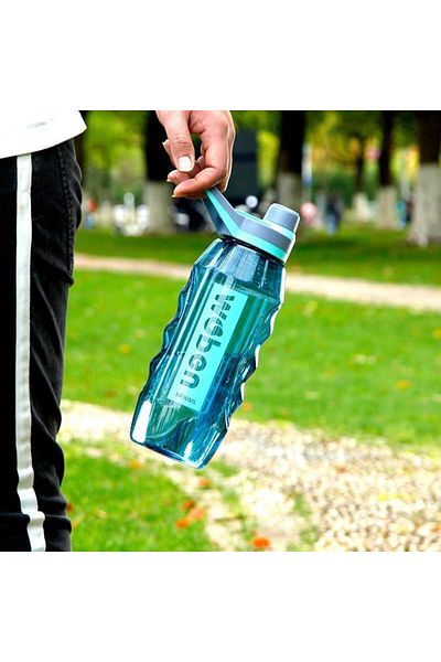 Generic YLTTZH 1000ml Sports Water Bottle with Time Marker - Large BPA Free Water Bottle - Leak Proof Cycli