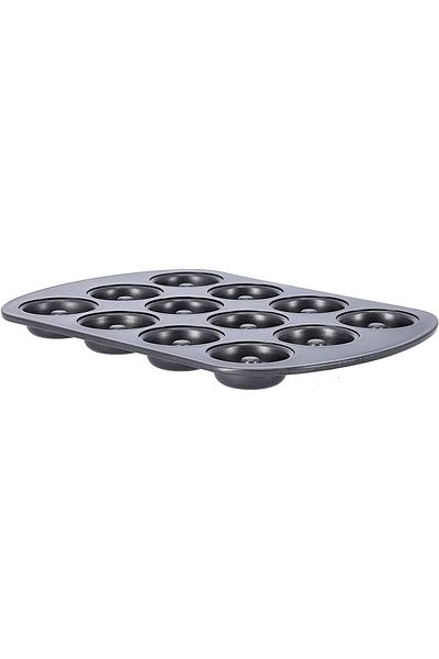 Generic Royalford RF9904 Doughnut Pans For Baking With 12 Slots - ReUSable Bagel Mold Tray For Prolonged US