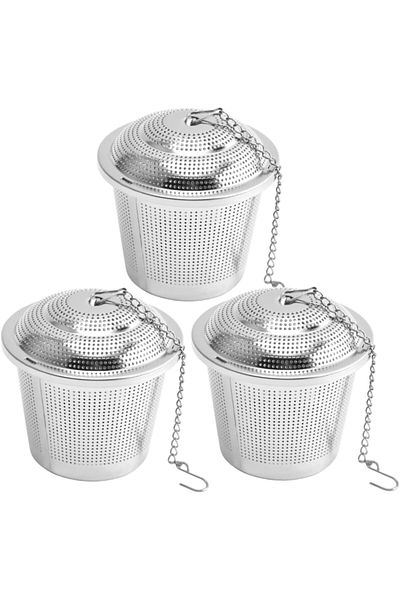 Generic NALACAL 3PCS Small Tea Strainer for Loose Leaf, Seasoning Infusion Set Filter Tool Tea Stick Metal