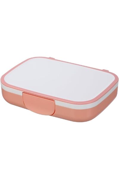 Generic صندوق وجبات خفيفة مستطيل الشكل من فيلي لول بينتو، أبيض وخوخي، 21 سم، ...