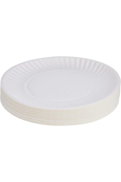 Falcon Pack Paper Plates Set, 9 inch, 100 Pieces