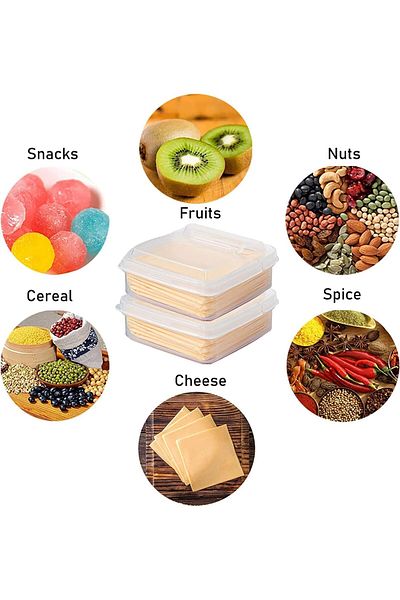 Generic SWIUKPHE Mini Cheese Storage Containers, Food Container for Fridge Sliced Storage with Lids Refrige