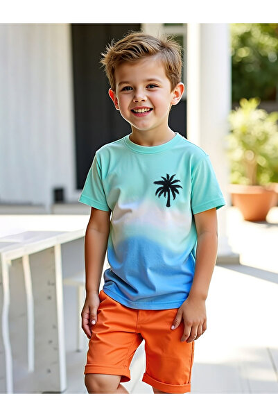 Take Two By Styli Kids 2pcs Multicolor Printed T-Shirt and Shorts Set