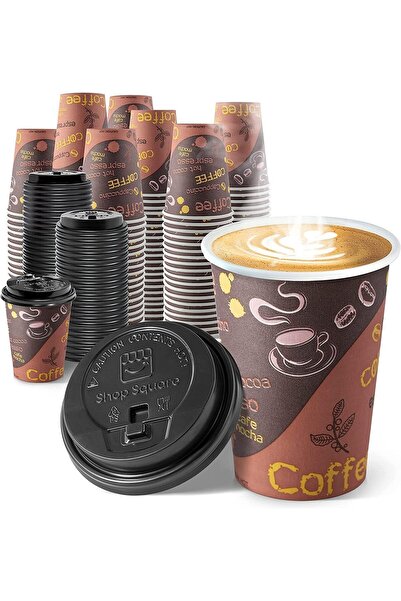SAQOPACK Disposable Paper Cup 50-Pieces Set, 8 oz Capacity