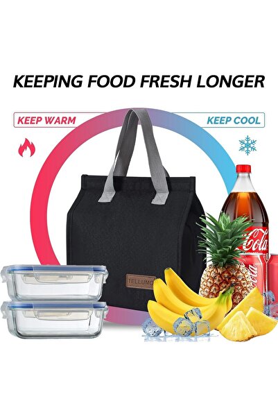 Bukela Reusable Insulated Lunch Bag - Leakproof and Versatile for Office, School, Picnics, Travel