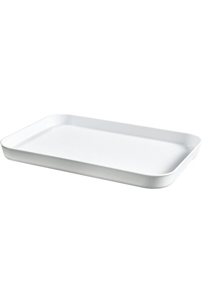 CURVER Essentials Rectangular Tray 30.8×43.0×3.5 cm, Plastic, Silver (00738-059-00)