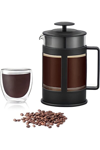 Generic French Press Coffee Maker(800ml) High Borosilicate Glass Body Coffee ...