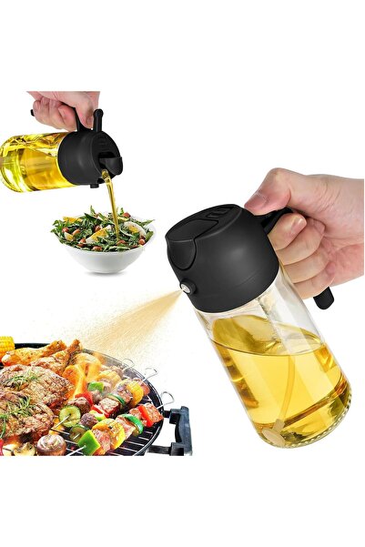 Arabest Oil Dispenser Bottle, 2 in 1 Olive Oil Dispenser and Oil Sprayer, 470...
