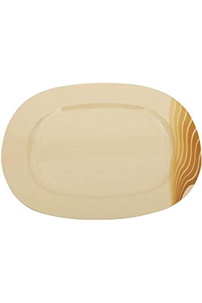 ROYALFORD Shiny Oval Thai Melamine Plate, 30.5 cm
