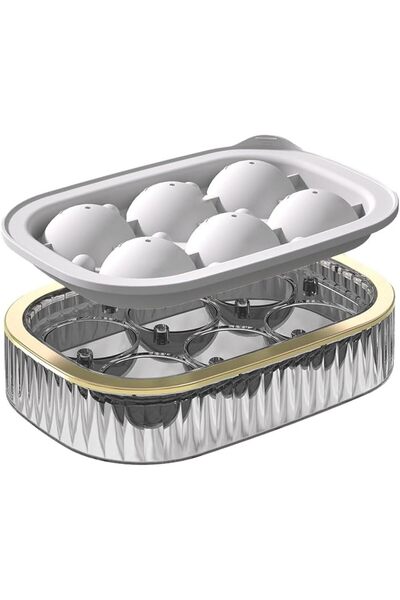 Arabest 3cm Ice Ball Maker, 6-Ball Silicone Mold, Food Grade Easy Release for...