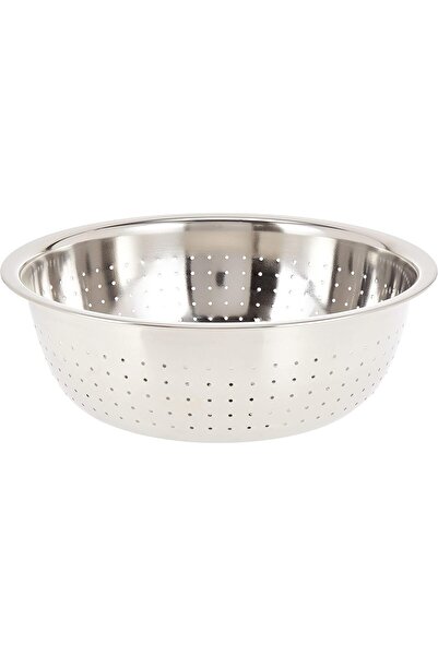 RAJ Stainless Steel Colander, 30cm, RCF011, Rice Strainer, Pasta Strainer, Fruits & Vegetables Strai