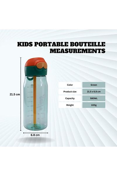 Generic businager Kids bouteille Gift Water Bottle Leakproof Portable With Hanging Loop BPA Free Baby Cup S