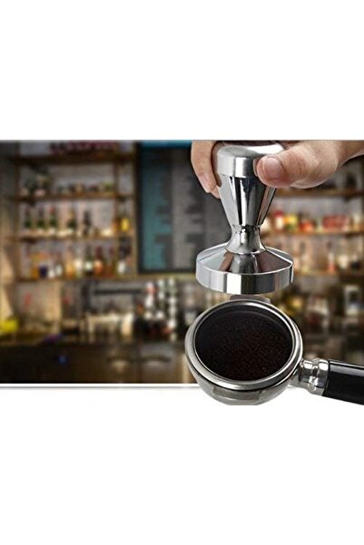 Generic Premium stainless steel coffee tamper, rust-resistant, 51mm diameter with a steel handle