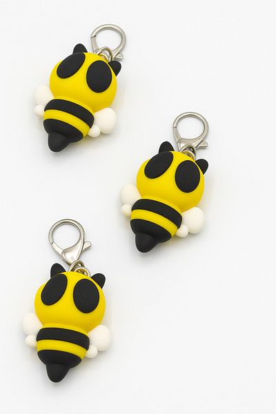 edoy Cute Bee Keychain – Bag Ornament & Zipper Accessory |   Gift Keychain