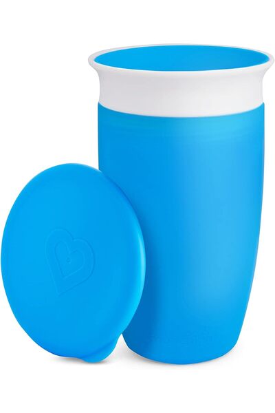 Munchkin Miracle 360° Spill-Proof Cup with Lid, 10 oz, Blue, 1 count, Plastic