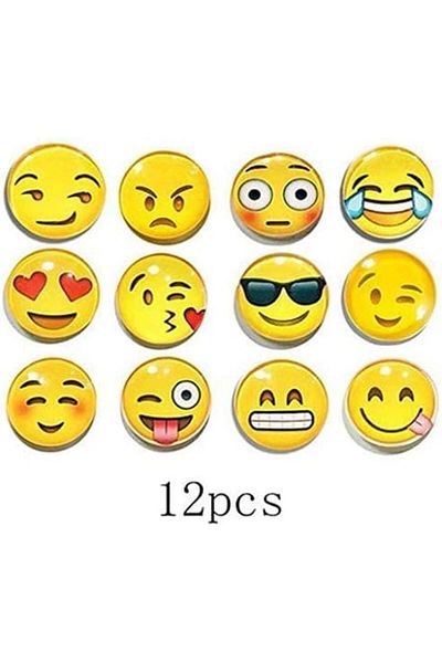 Generic SNY Emoji Fridge Magnets for Kitchen Refrigerator - Set of 12 Pieces
