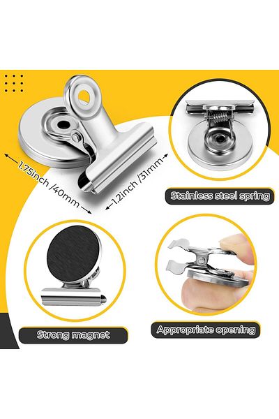 Generic Paporich 20 Pack Fridge Magnet Refrigerator Magnets, Strong Magnetic Clips, Magnet Clips Heavy Duty