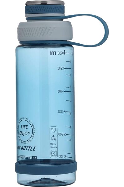 Generic زجاجة ماء سعة 650 مل - RF11117 زجاجة بلاستيكية شفافة مع غطاء سهل الفت...