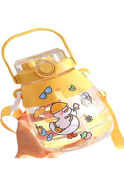 Generic SYOSI Kawaii Water Bottle with Straw, , 44oz Cute Water Bottles with Two Ways to Drink, Leakproof W