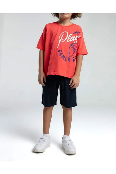 Loule Boy Oversize T-Shirt & Bermuda Double Set Ol.Iv2.Rpo1.005