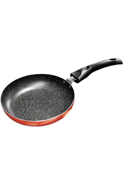 Generic RAJ RK NON STICK FRYPAN,GRANITE COATING PAN,Suitable for Pancake, Omellete,PFOA FREE,RED,12CM