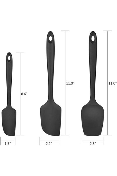 Generic halamodo 3Pcs Silicone Spatula Set , Kitchen Heat Resistant Baking Tools Set, Food Grade Silicone C