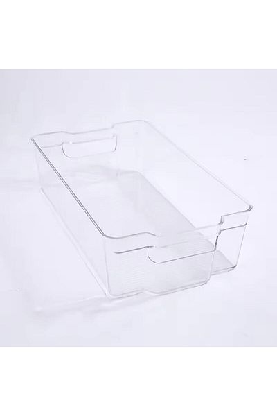 Generic Acrylic Fridge Organizer, Stackable Refrigerator Organizer Bins with Lids, BPA Free Fruit Storage C