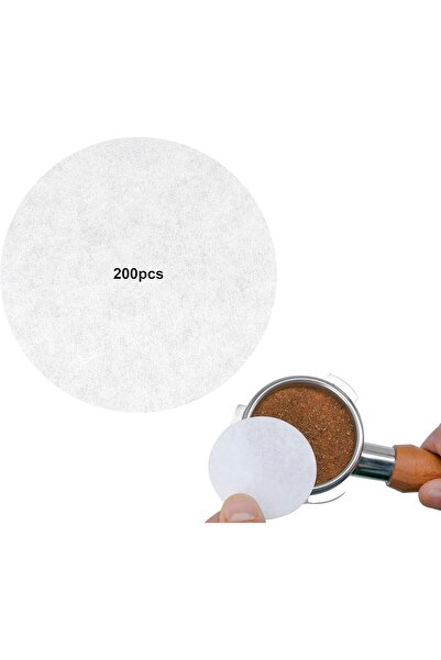 MIBRU 51mm Espresso Coffee Filter Paper Discs, 100 Pieces, Compatible with DeLonghi Dedica and 200