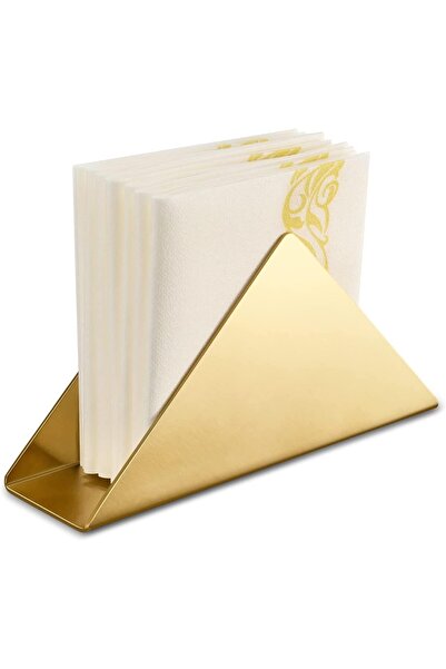 Arabest Triangle Napkin Holder, Stainless Steel Cocktail Freestanding Flat Ti...