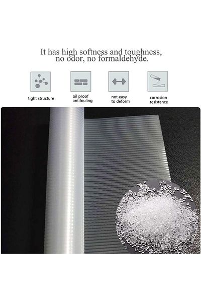 Generic EAQQWWY Shelf Liner Non Adhesive Drawer Liner, EVA Cabinet Liner, Washable Refrigerator Liners, No