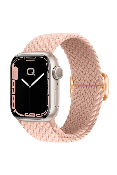 Quse Pink Adjustable Band Mesh for - Apple Watch Se/10/9/8/7/6/5/4/3 42Mm-41Mm-40Mm-38Mm